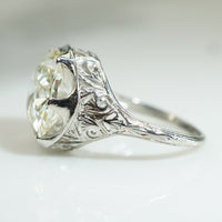 Belle of The Ball 5.87ct Old Mine Cut Diamond Solitaire
