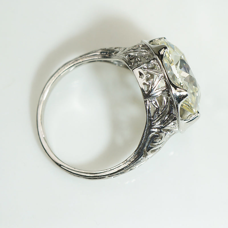 Belle of The Ball 5.87ct Old Mine Cut Diamond Solitaire