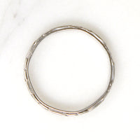 Sweet Engraved Platinum Wedding Band