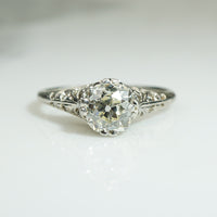 Fairytale Filigree Solitaire with 1.32ct Old Mine Diamond