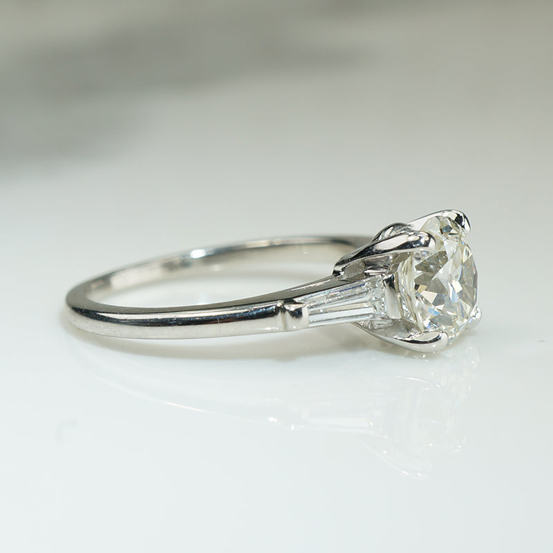 Elevated Classic 1.54ct Diamond & Platinum Engagement Ring