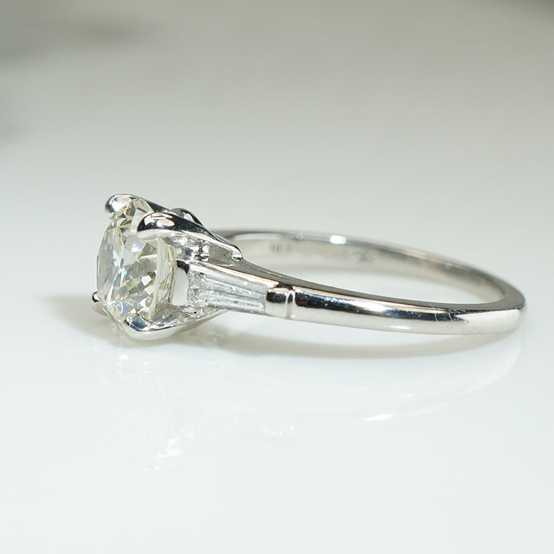 Elevated Classic 1.54ct Diamond & Platinum Engagement Ring