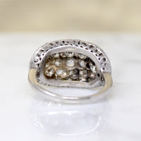 Old Mine & Old European Cut Diamond Cluster Ring