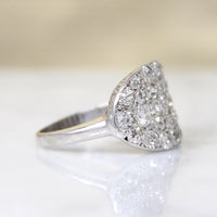 Old Mine & Old European Cut Diamond Cluster Ring