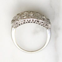 Old Mine & Old European Cut Diamond Cluster Ring