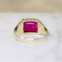 Jazz Age Lab Ruby Signet Ring