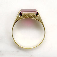 Jazz Age Lab Ruby Signet Ring