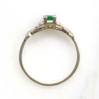 Captivating Emerald & Diamond Buckle Ring
