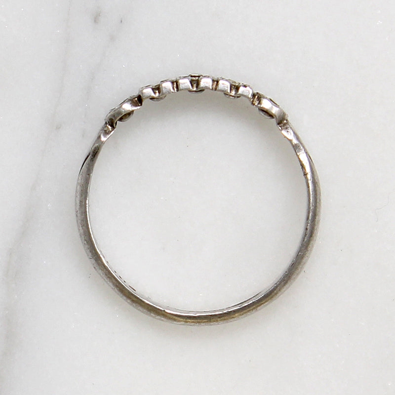 Pretty Crystal & Silver Art Deco Band