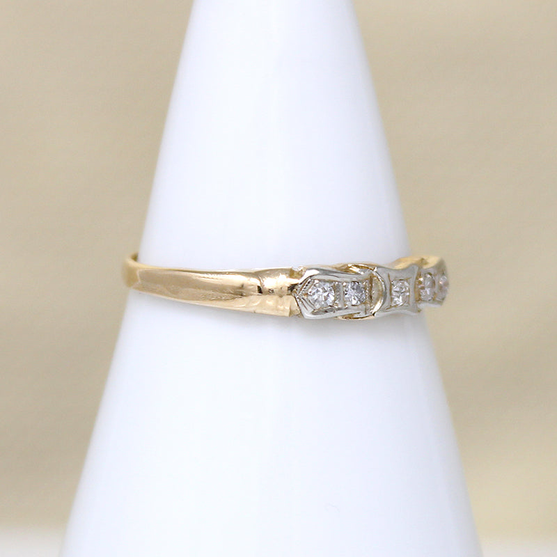 Sweetest Art Deco Diamond Buckle Band