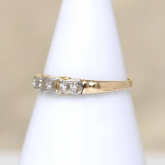 Sweetest Art Deco Diamond Buckle Band