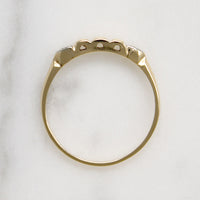 Chic Two-Tone Gold & Diamond Retro Band