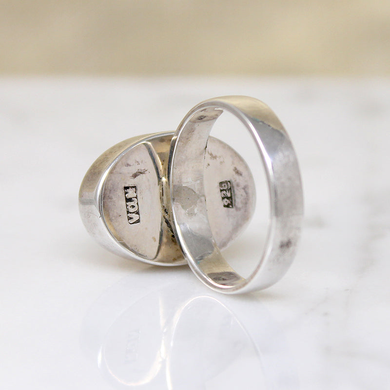 Luminous Rose Quartz & Sterling Silver Ring
