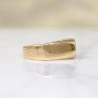 Graphic Opal & Onyx 1980's Pinky Ring