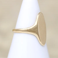 Adorable Size 3.25 14k Gold Signet Ring