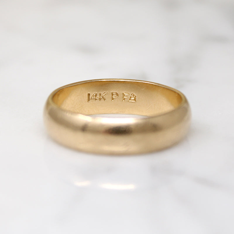 Handsome F. Goldman Size 9.75 Wedding Band