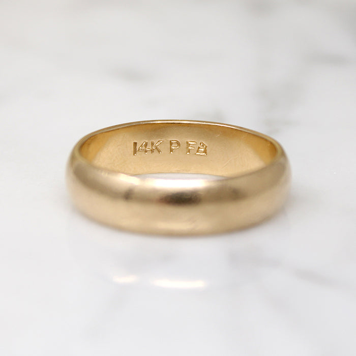 Handsome F. Goldman Size 9.75 Wedding Band