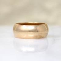 "Perfect Love" Wide 14k Gold Band Size 7