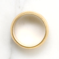 "Perfect Love" Wide 14k Gold Band Size 7