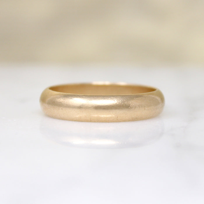 "Perfect Love" 14k Gold Wedding Band Size 10