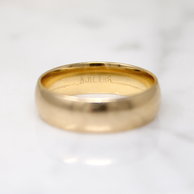 Classic 14k Gold Comfort Fit Band Size 9
