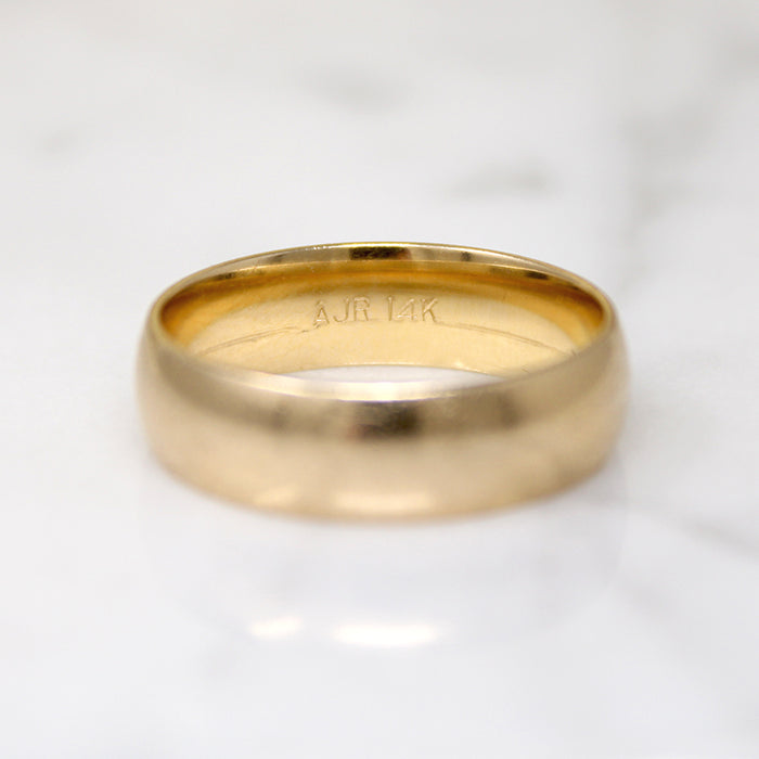 Classic 14k Gold Comfort Fit Band Size 9