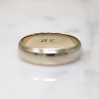 F. Goldman 14k White Gold Wedding Band Size 9.5