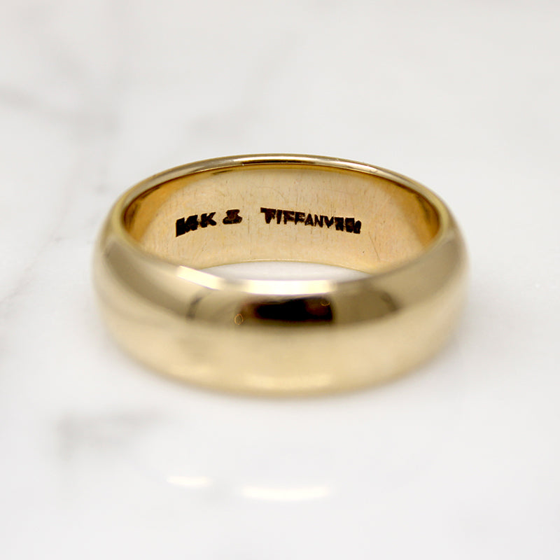 Swanky Tiffany & Co. Gold Wedding Band