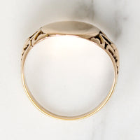 Striking 10k Gold Art Nouveau Signet Ring