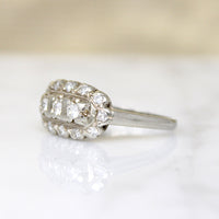 Romantic 18k White Gold & Diamond Ring