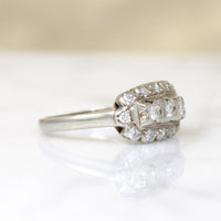 Romantic 18k White Gold & Diamond Ring