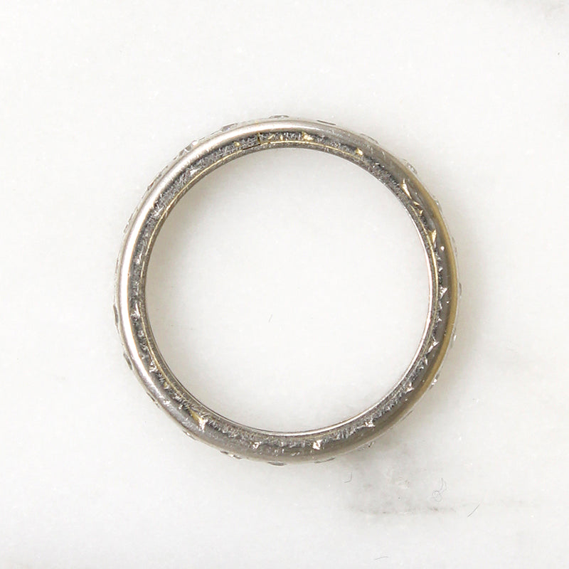 Softly Worn Platinum & Diamond Eternity Band Size 4
