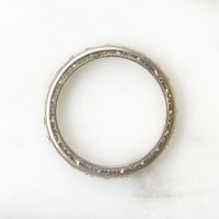 Softly Worn Platinum & Diamond Eternity Band Size 4