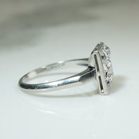 Brilliant Platinum and OMC Diamond Ring