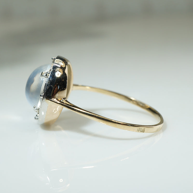 Luminous Moonstone Edwardian Ring