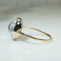 Luminous Moonstone Edwardian Ring