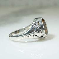 Flowy Sterling Kahlo Citrine Ring