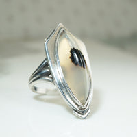 Hand Wrought Kalo Agate and Silver Ring