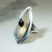 Hand Wrought Kalo Agate and Silver Ring