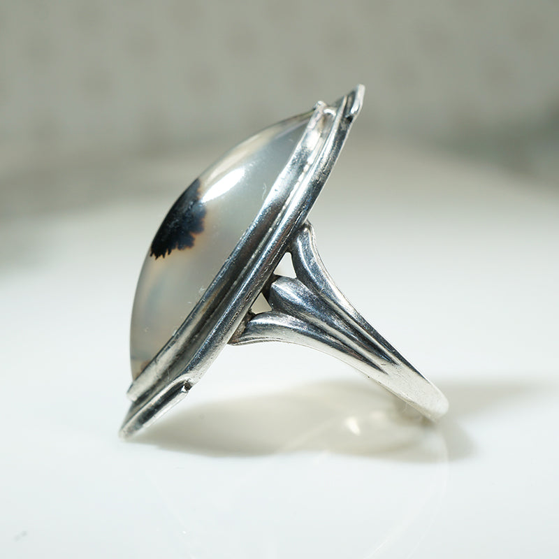 Hand Wrought Kalo Agate and Silver Ring