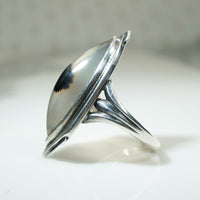 Hand Wrought Kalo Agate and Silver Ring
