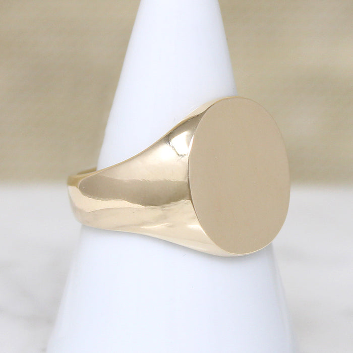 O.C. Tanner 10k Gold Size 9.25 Signet Ring
