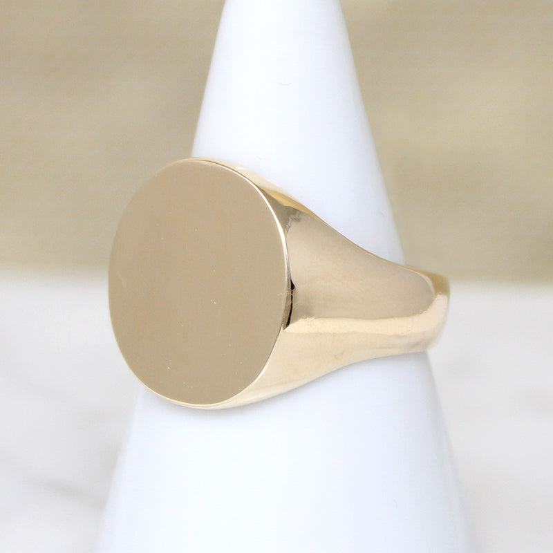 O.C. Tanner 10k Gold Size 9.25 Signet Ring