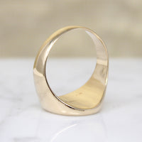 Weighty 10k Gold Signet Ring Size 10.5