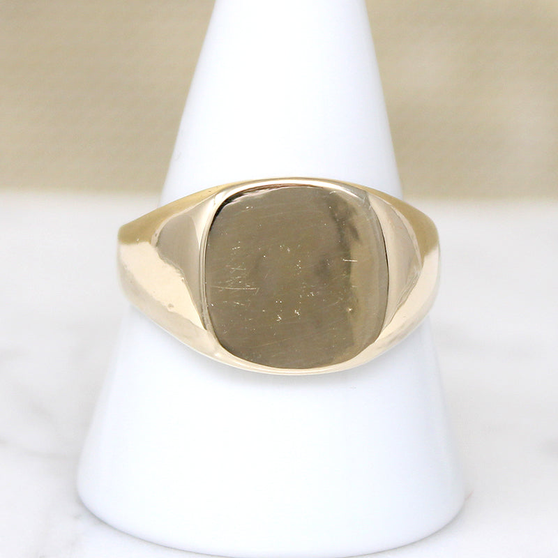 Lightweight Size 10.5 10k Gold Signet Ring