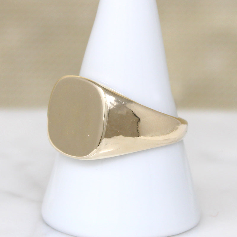 Lightweight Size 10.5 10k Gold Signet Ring