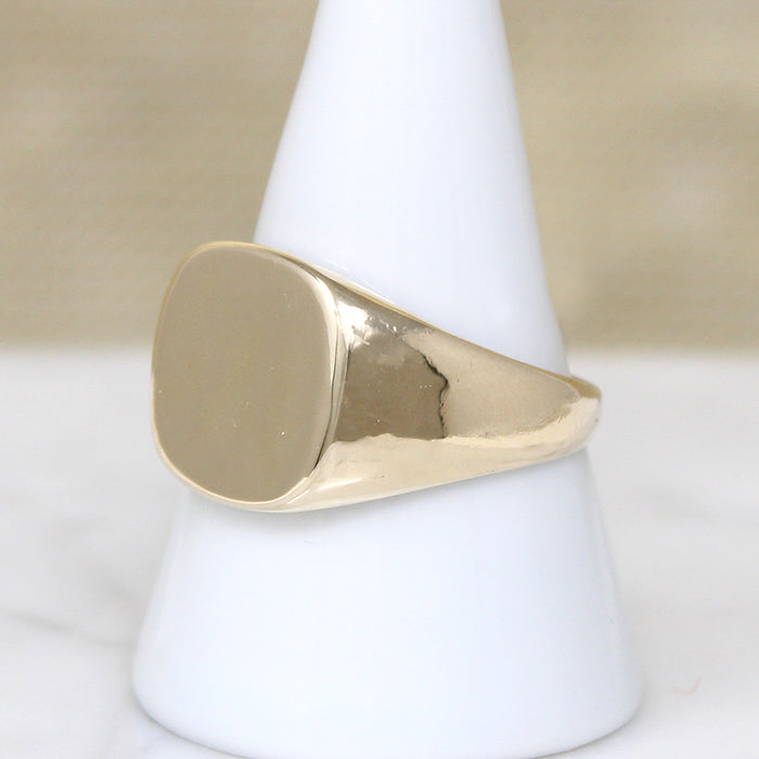 Lightweight Size 10.5 10k Gold Signet Ring