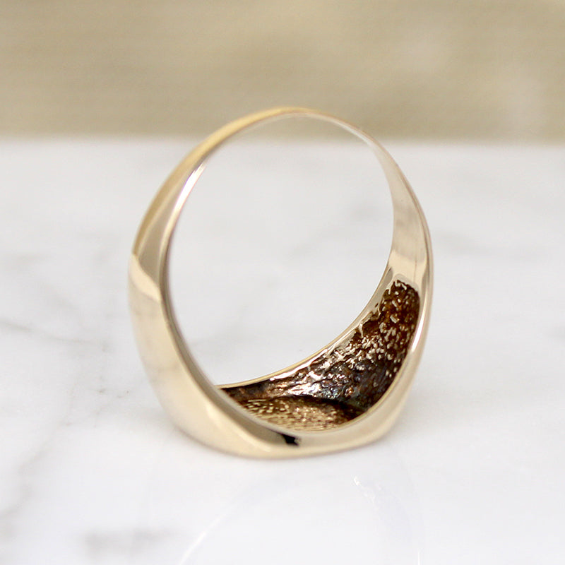 Lightweight Size 10.5 10k Gold Signet Ring
