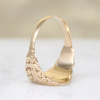 Corinthian Column 10k Gold Signet Size 9.25