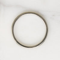Slim 18k White Gold Wedding Band Size 6.75